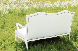 trouwbankje, veld, weiland