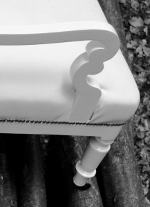 trouwbankje, armleuning